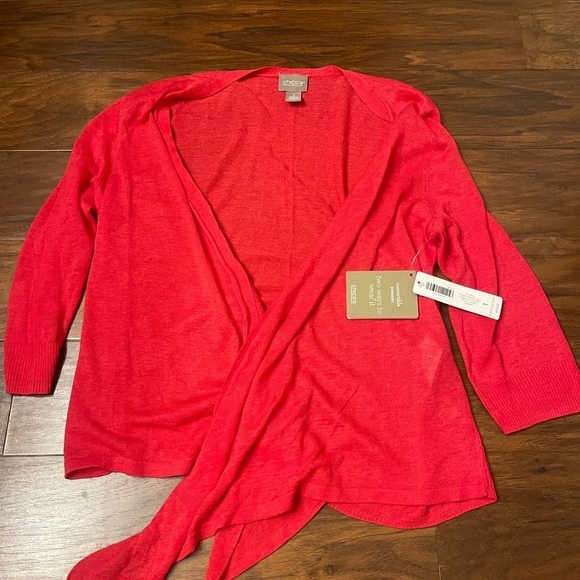 NWT Chicos Yelena Convertible Cardigan Size 1 - Picture 2 of 4